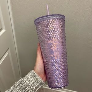 Starbucks Studded Tumbler (Purple Glitter)